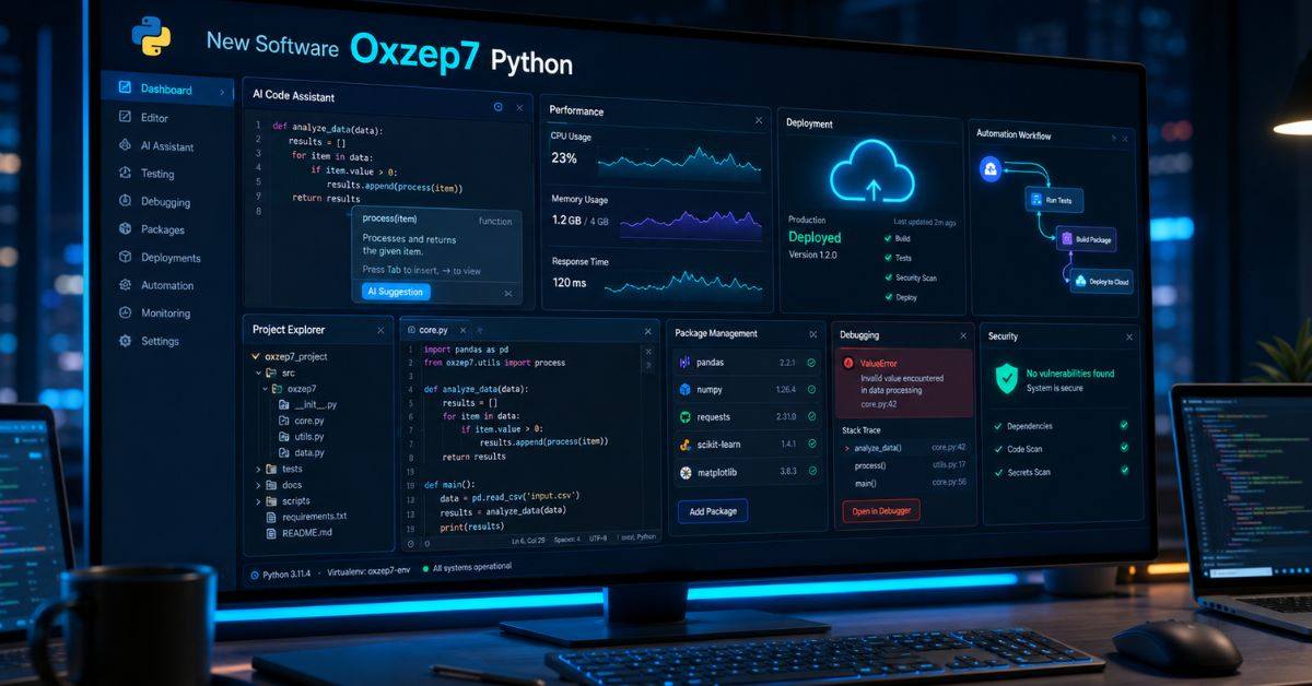 New Software Oxzep7 Python: Smart Developer Guide
