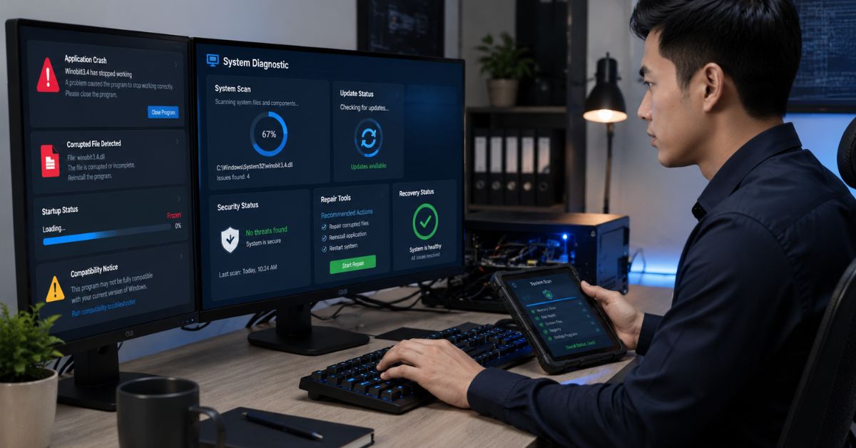 Winobit3.4 Software Error: Causes, Fixes and Guide
