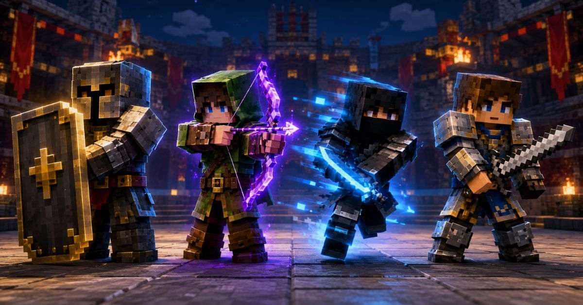 Minecraft PlayBattleSquare: Ranked Arena Guide